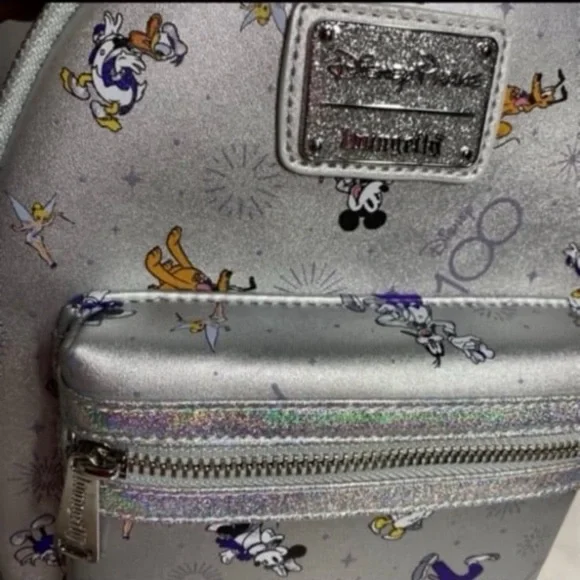 Disney parks 100th anniversary Mickey and friends AOP Loungefly mini backpack - Picture 7 of 7